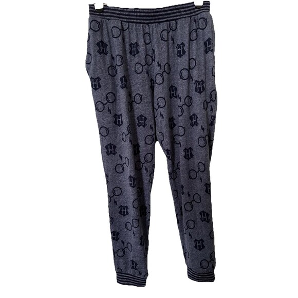 Wizarding World Harry Potter Blue Jogger/Lounge/Pajama Pants Size Medium - Picture 1 of 6